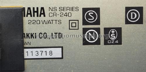 Stereo Receiver CR-240; Yamaha Co.; (ID = 1648459) Radio