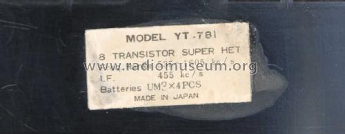 Captain Deluxe 8 Transistor YT-781 ; Yashima Electric (ID = 1272220) Radio