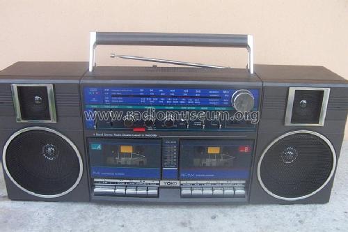4 Band Stereo Radio Double Cassette Recorder ; Yoko Electronics, (ID = 1745369) Radio
