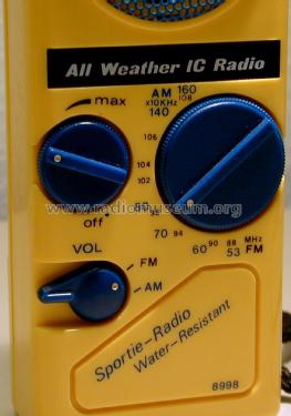 All Weather IC Radio Sportie-Radio 8998; Yoko Electronics, (ID = 2151338) Radio