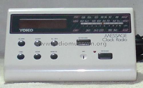 Message Clock Radio YCK-500; Yoko Electronics, (ID = 1212826) Radio