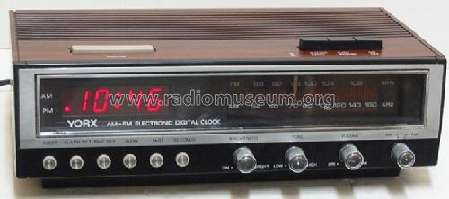 AM-FM Electronic Digital Clock R5142; Yorx Electronics; (ID = 1684527) Radio