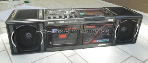 AM/FM Stereo Receiver Double Cassette Recorder K6065; Yorx Electronics; (ID = 1263694) Radio