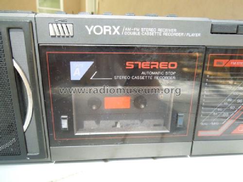 AM/FM Stereo Receiver Double Cassette Recorder K6065; Yorx Electronics; (ID = 1263700) Radio