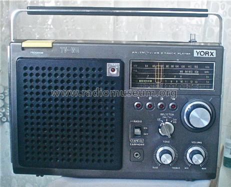 AM/FM/TV/WB 8 Track Player L6458A; Yorx Electronics; (ID = 1522603) Radio