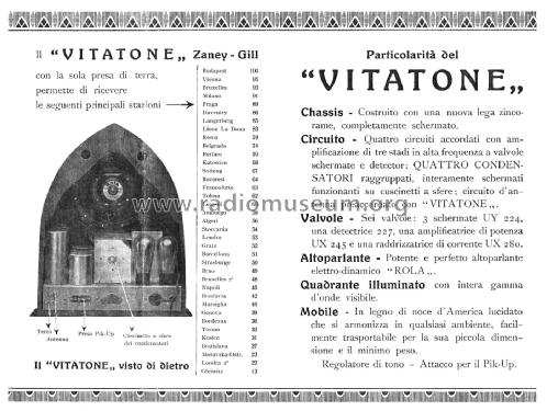Vitatone 54 ; Zaney-Gill Corp., S. (ID = 2681870) Radio