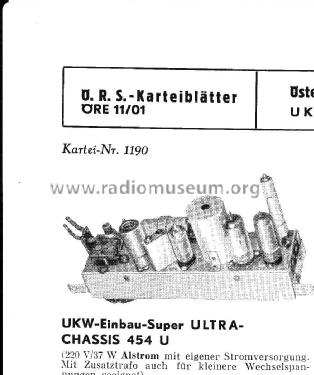 Ultra Chassis 454U; Zehetner Radiobau- (ID = 2036729) Radio