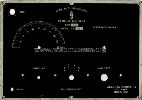 Rövidhullámú vevő - Short-wave Receiver 454; Zelenka Cég ZL; (ID = 2389410) Mil Re