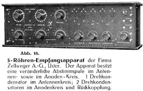 5-Lampen-Apparat EV5; Zellweger AG; Uster (ID = 1328394) Radio