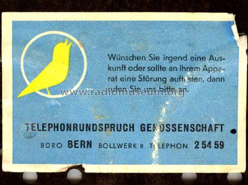 NF-Telefonrundspruch 32; Zellweger AG; Uster (ID = 1348651) Wired-W