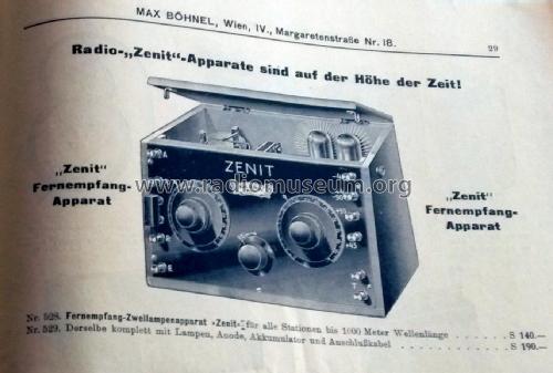 Fernempfang Zweilampenapparat Nr. 528; Zenit Marke, Max (ID = 1954111) Radio