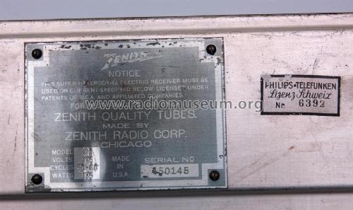 103 ; Zenith Radio Corp.; (ID = 2208227) Radio