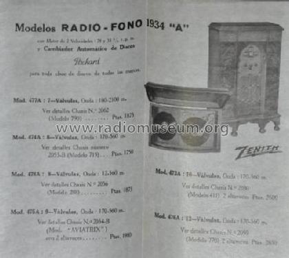 473A 473-A Ch= 2030; Zenith Radio Corp.; (ID = 2245174) Radio