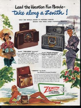 4G800 Zenette Ch= 4E41; Zenith Radio Corp.; (ID = 1589528) Radio