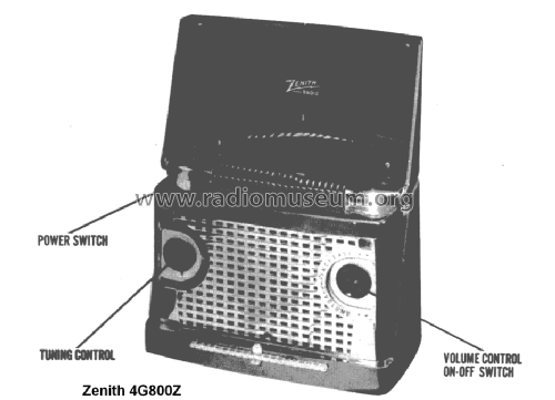 4G800Z Ch= 4E41Z; Zenith Radio Corp.; (ID = 1450514) Radio
