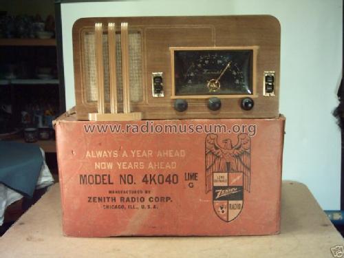 4K040 Ch= 4C54; Zenith Radio Corp.; (ID = 215205) Radio