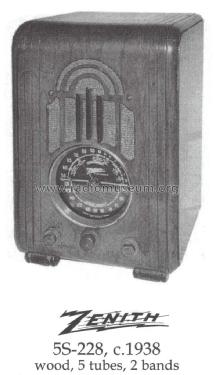 5S228AT 5-S-228AT Ch=5521AT; Zenith Radio Corp.; (ID = 1486089) Radio