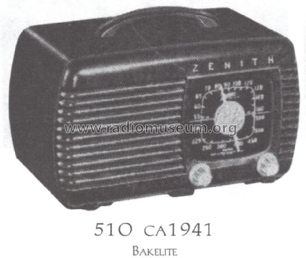 6D510 Ch= 6A01; Zenith Radio Corp.; (ID = 1503938) Radio