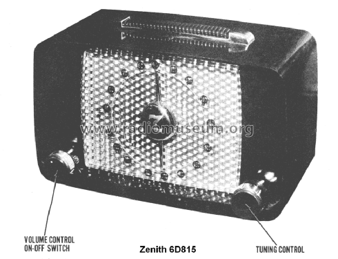 6D815 The Zephyr Ch= 6E05; Zenith Radio Corp.; (ID = 1482392) Radio