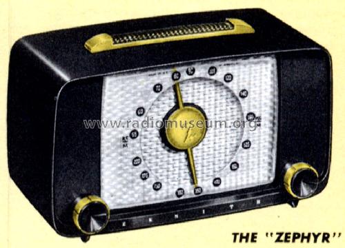6D815 The Zephyr Ch= 6E05; Zenith Radio Corp.; (ID = 1675607) Radio