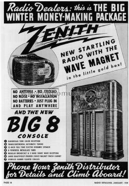 6D-311 Wavemagnet Ch= 5646; Zenith Radio Corp.; (ID = 1806112) Radio