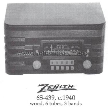 6S439 6-S-439 Ch=5678; Zenith Radio Corp.; (ID = 1487217) Radio