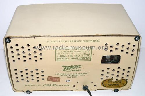 7H822Z Triumph Ch= 7E02Z; Zenith Radio Corp.; (ID = 2056842) Radio