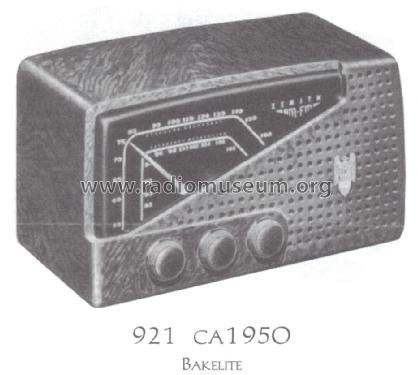 7H921 Ch= 7F04; Zenith Radio Corp.; (ID = 1502900) Radio