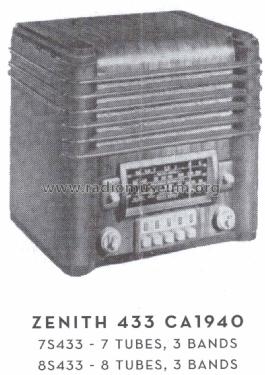 7S433 7-S-433 Ch=5724; Zenith Radio Corp.; (ID = 1555163) Radio
