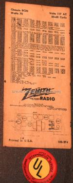 8H061 Ch= 8C20; Zenith Radio Corp.; (ID = 1265150) Radio