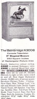 A3008E Ch= 17A20Q; Zenith Radio Corp.; (ID = 2468482) Television