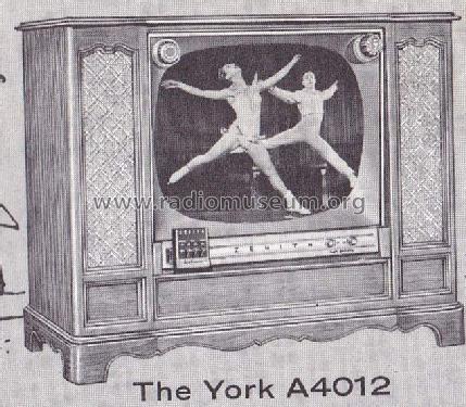 A4012R Ch= 19A30Q; Zenith Radio Corp.; (ID = 1737874) Television