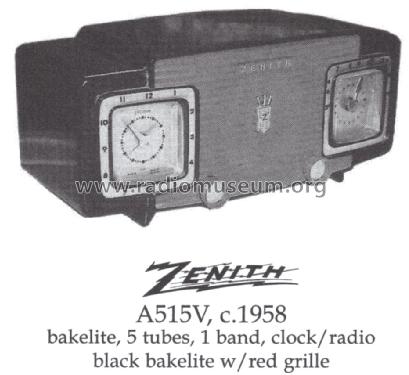 A515V ; Zenith Radio Corp.; (ID = 1487462) Radio