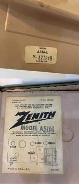 A516L Ch= 5A09; Zenith Radio Corp.; (ID = 2911650) Radio