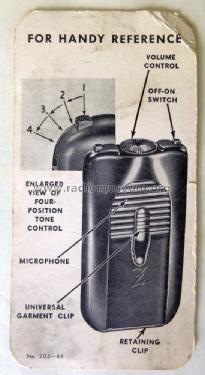 A-2-A Radionic Hearing Aid ; Zenith Radio Corp.; (ID = 1521616) Medicine