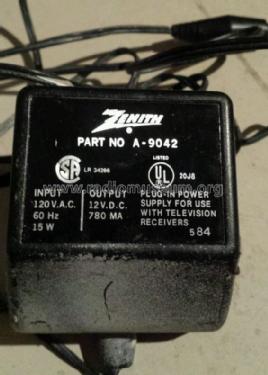 AC Adaptor A-9042; Zenith Radio Corp.; (ID = 2160579) Power-S