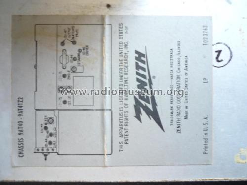 All Transistor Trans-Oceanic Royal 1000 Ch= 9AT40 & 9AT41; Zenith Radio Corp.; (ID = 2487669) Radio