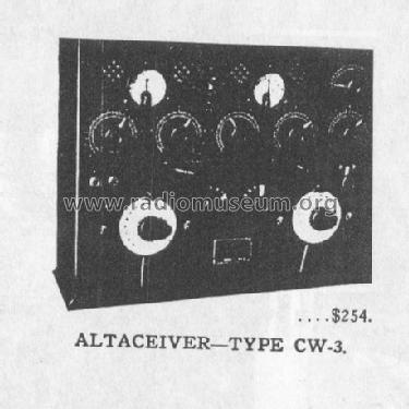 Z-Nith Altaceiver CW-3; Zenith Radio Corp.; (ID = 720030) Radio