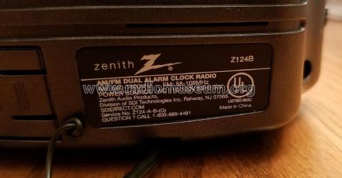 AM/FM Dual Alarm Clock Radio Z124B; Zenith Radio Corp.; (ID = 2850991) Radio