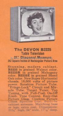 B2225E Ch= 17B20; Zenith Radio Corp.; (ID = 1934022) Télévision