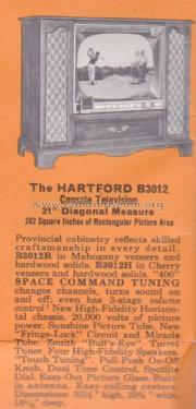 B3012H Ch= 19B20Q; Zenith Radio Corp.; (ID = 1940216) Television