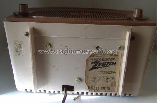 B513L 'The Toreador' Ch= 5B01; Zenith Radio Corp.; (ID = 1223750) Radio