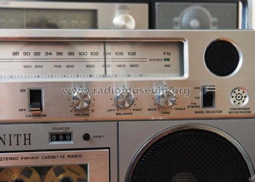 R98 Portable Stereo FM/AM Cassette Radio R98; Zenith Radio Corp.; (ID = 2153874) Radio
