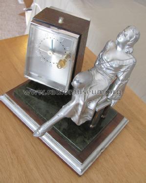 Desk Clock Radio Lady Statue Ch= 8YT56Z9; Zenith Radio Corp.; (ID = 1401724) Radio