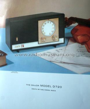 D720C 'The Major' Ch= 6D01; Zenith Radio Corp.; (ID = 1525777) Radio