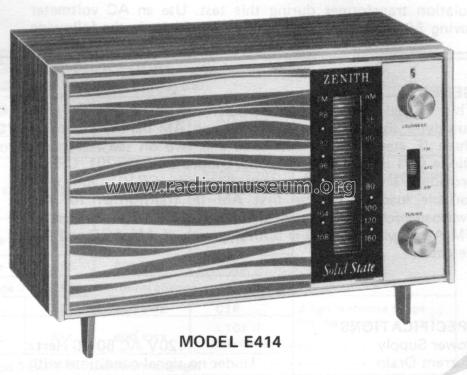 E414W ; Zenith Radio Corp.; (ID = 1222024) Radio