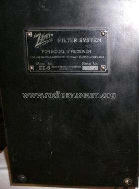 Filter unit ZE6; Zenith Radio Corp.; (ID = 2389436) Power-S