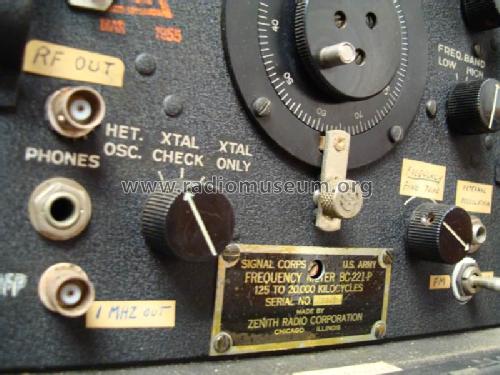 SCR-211-P Frequency Meter Set ; Zenith Radio Corp.; (ID = 720038) Equipment