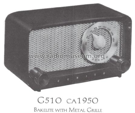 G510 Ch= 5G02; Zenith Radio Corp.; (ID = 1502847) Radio