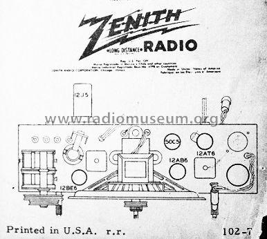 H581-T ; Zenith Radio Corp.; (ID = 1045194) Radio